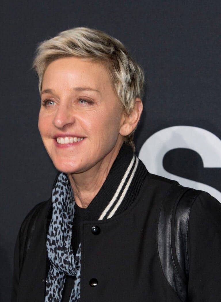 Ellen DeGeneres smiling