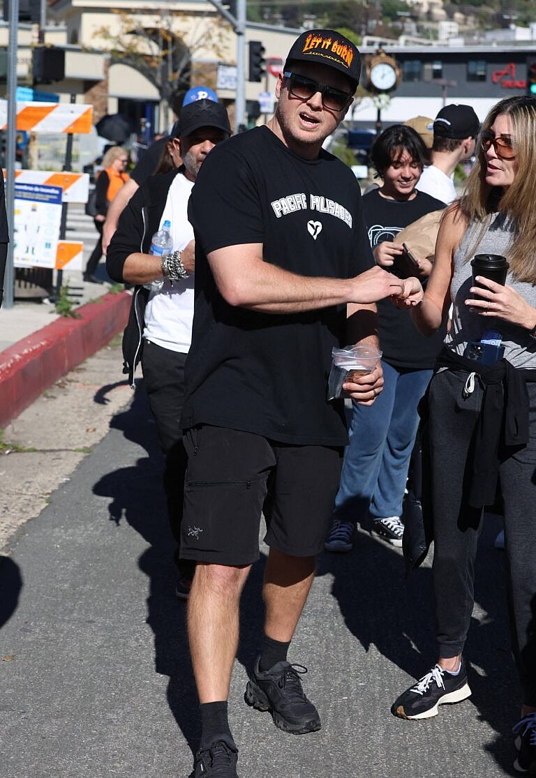 Spencer Pratt durante seu anúncio para prefeito.