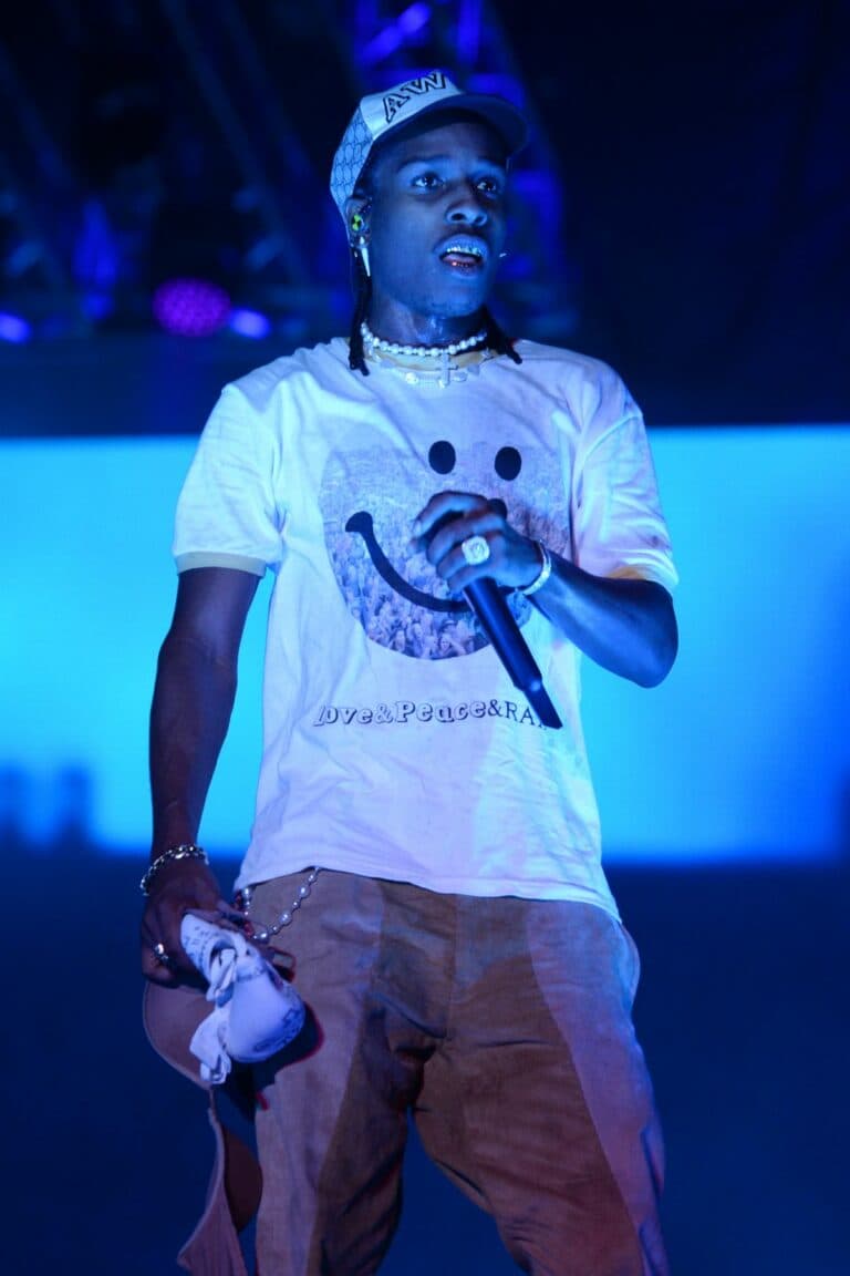 A AP Rocky performs during Rolling Loud at Hard Rock Stadium