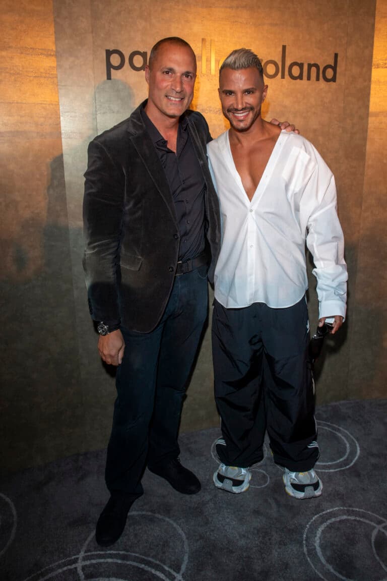 Nigel Barker and Jay Manuel at a fashion show