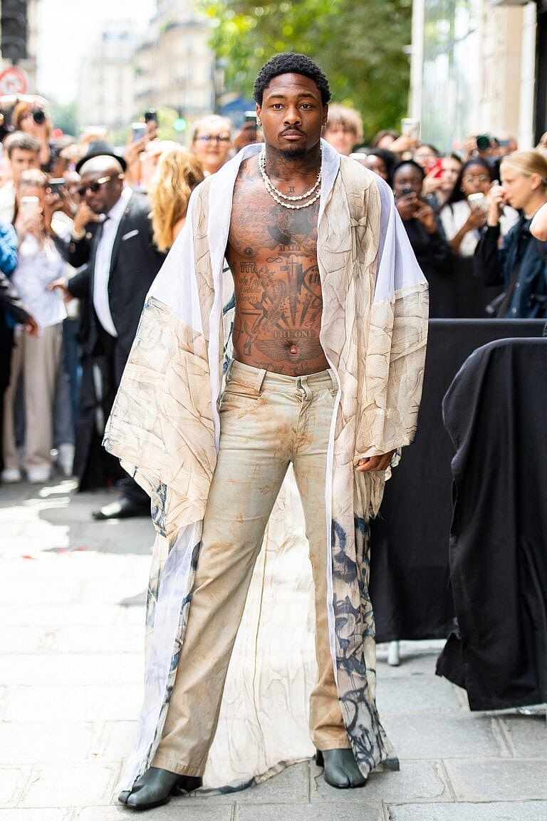 Stefon Diggs at Jean Paul Gaultier Haute couture Fall/Winter 2023/2024