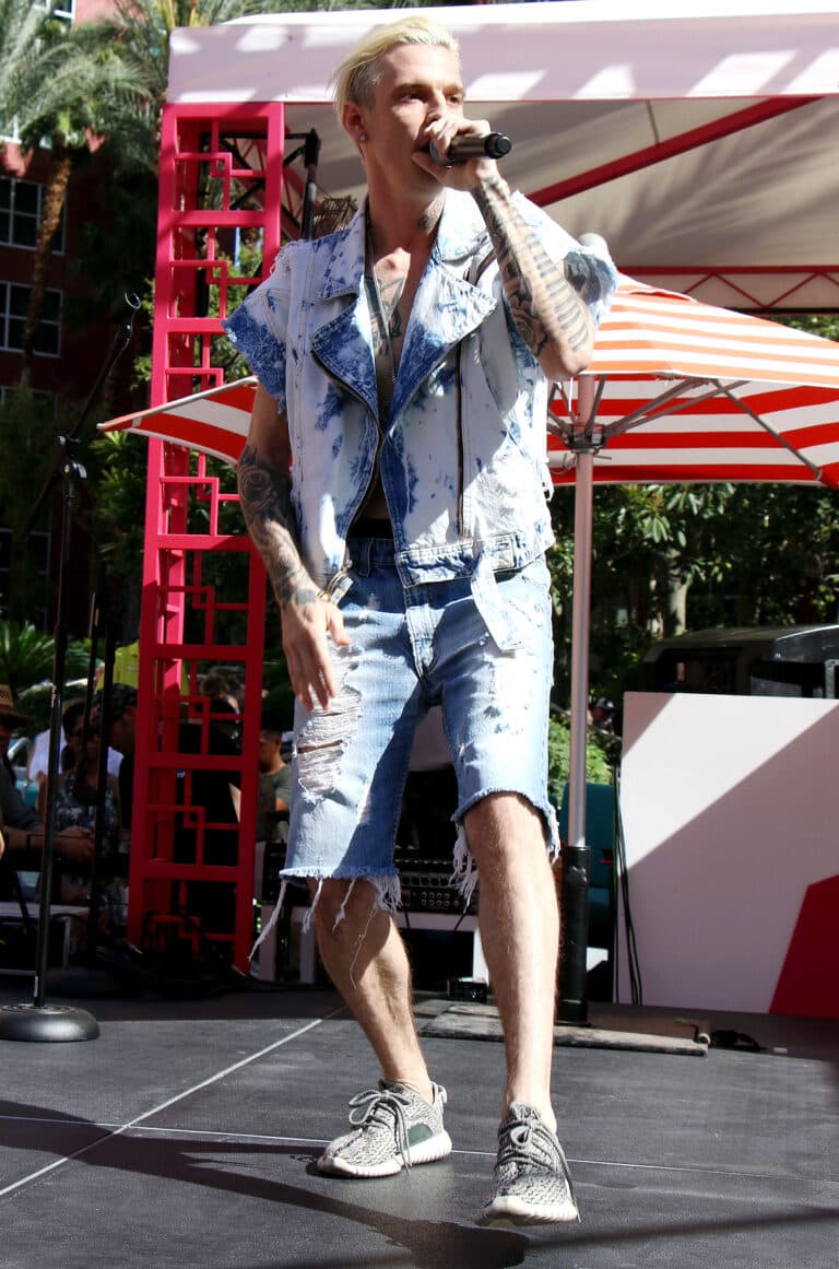 Aaron Carter Performs at Flamingo Go Pool