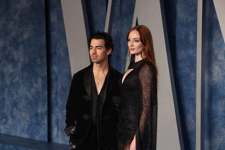 Joe Jonas and Sophie Turner at 2023 Vanity Fair Oscar Party