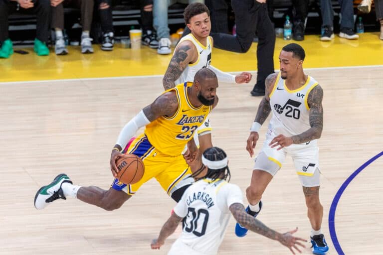 Lebron James on the Lakers