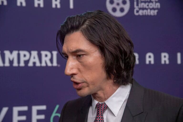 Adam Driver attends the red carpet for Ferrari