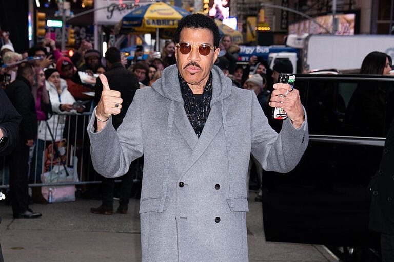 Lionel Richie seen on TV Talk Shows in NYC