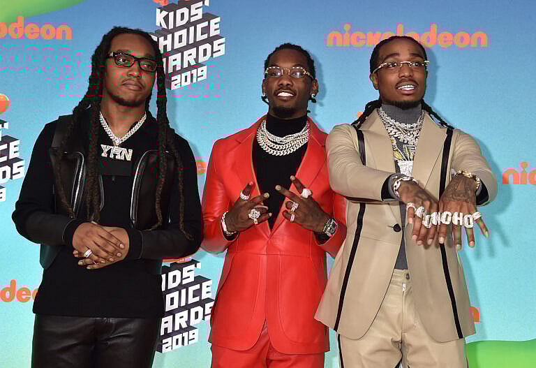 Migos' Takeoff, Quavo, Offset no Nickelodeon's Kids' Choice Awards 2019