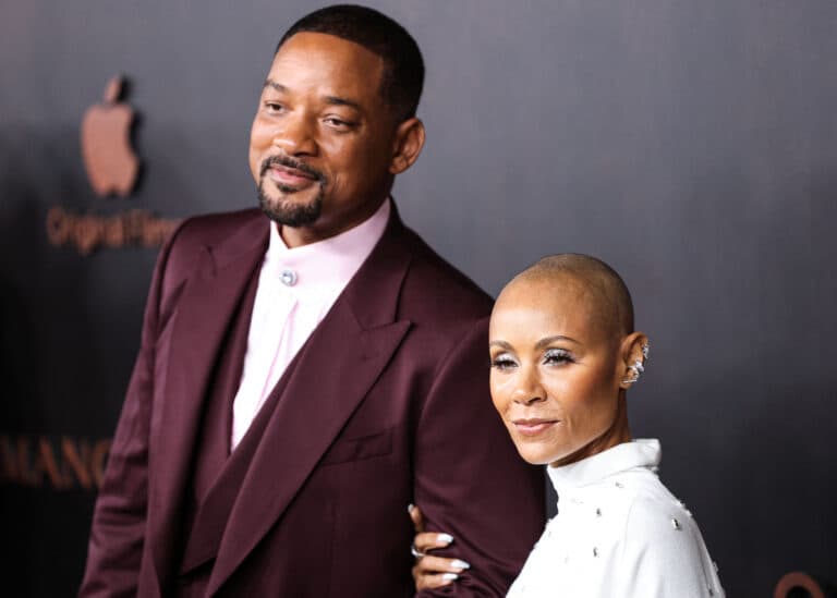 Will Smith and Jada Pinkett Smith at the Los Angeles Premiere of Apple Original Films 'Emancipation'