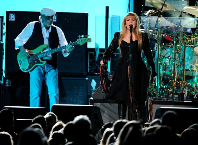 Rock band Fleetwood Mac performs live in concert at Bank Atlantic Center