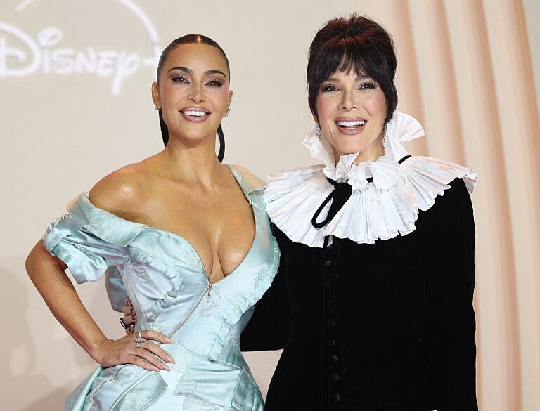 Kris Jenner and Kim Kardashian at All's Fair' Disney+ Premiere in Paris