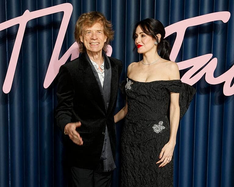 Mick Jagger and Melanie Hamrick at the Fashion Awards 2025 At The Royal Albert Hall In Kensington, London