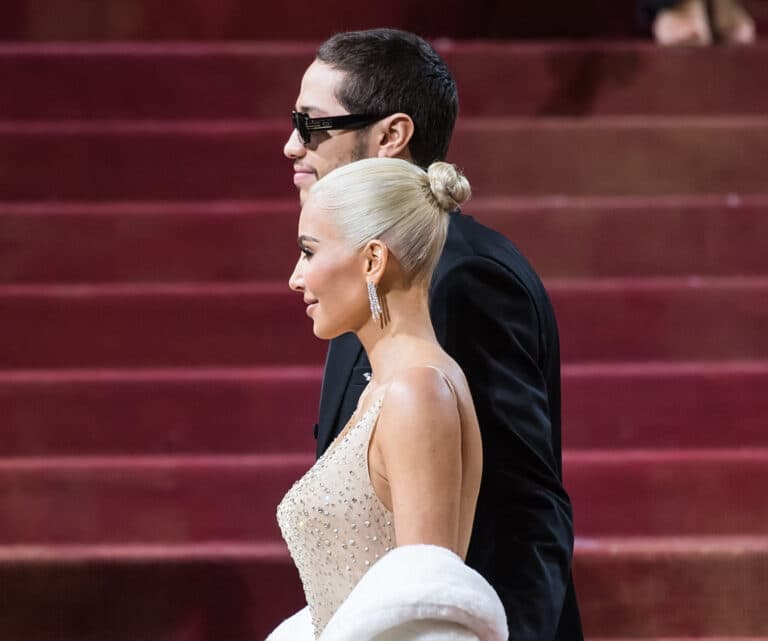 Kim Kardashian and Pete Davidson Arrive to The 2022 Met Gala Celebrating 