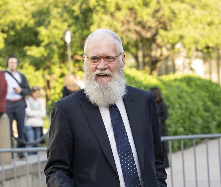 David Letterman at the Statue of Liberty Museum opening celebration