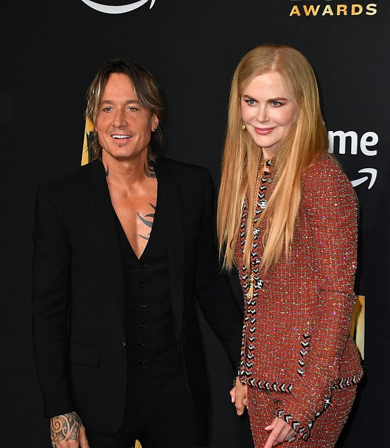 Keith Urban and Nicole Kidman at the 58th Annual Academy of Country Music Awards