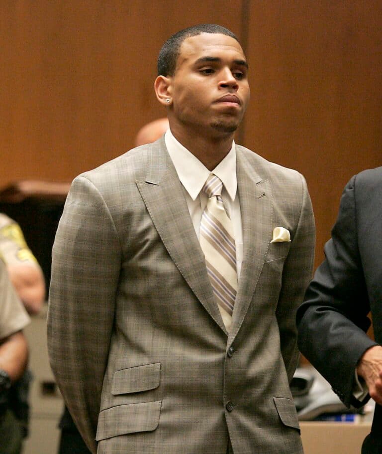 Singer Chris Brown arrives for preliminary hearing in Rihanna assault case in Los Angeles