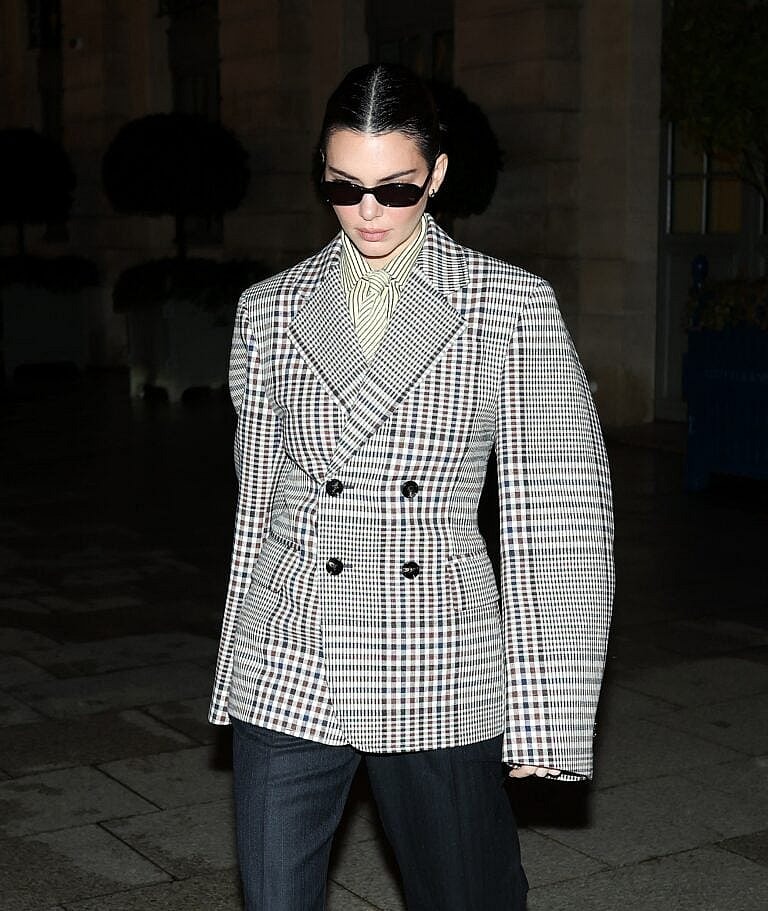 Kendall Jenner at the Ritz hotel during the Fashion Week