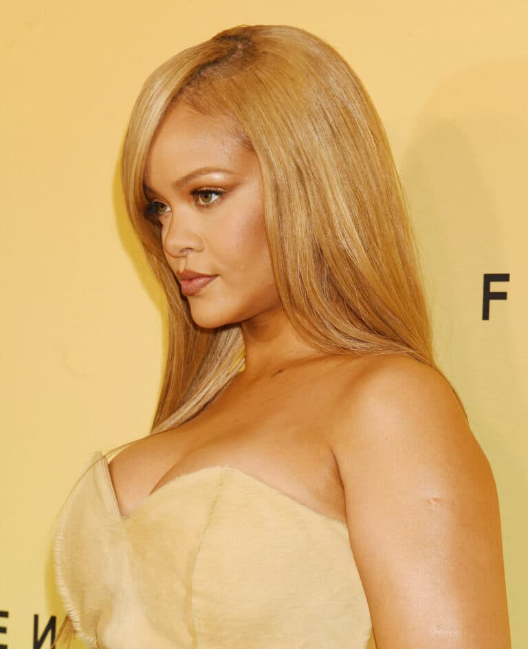 Rihanna Celebrates New Product Launch For Her Fenty Beauty Brand In Los Angeles, California