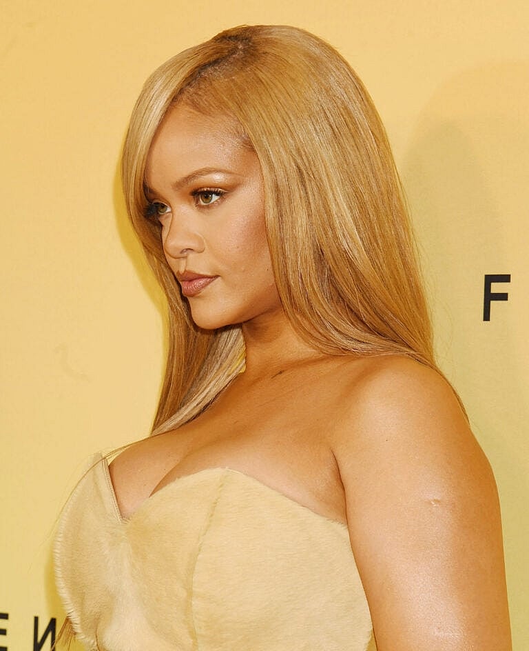 Rihanna Celebrates New Product Launch For Her Fenty Beauty Brand In Los Angeles, California