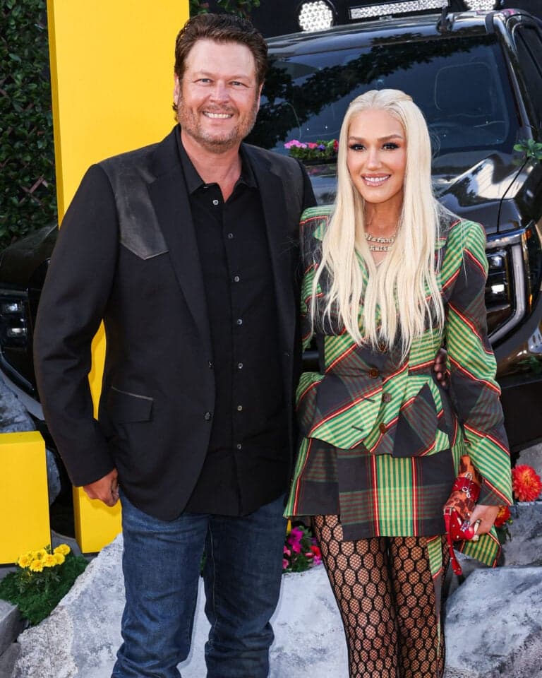 Blake Shelton and Gwen Stefani at Los Angeles Premiere Of Universal Pictures' 'The Fall Guy'