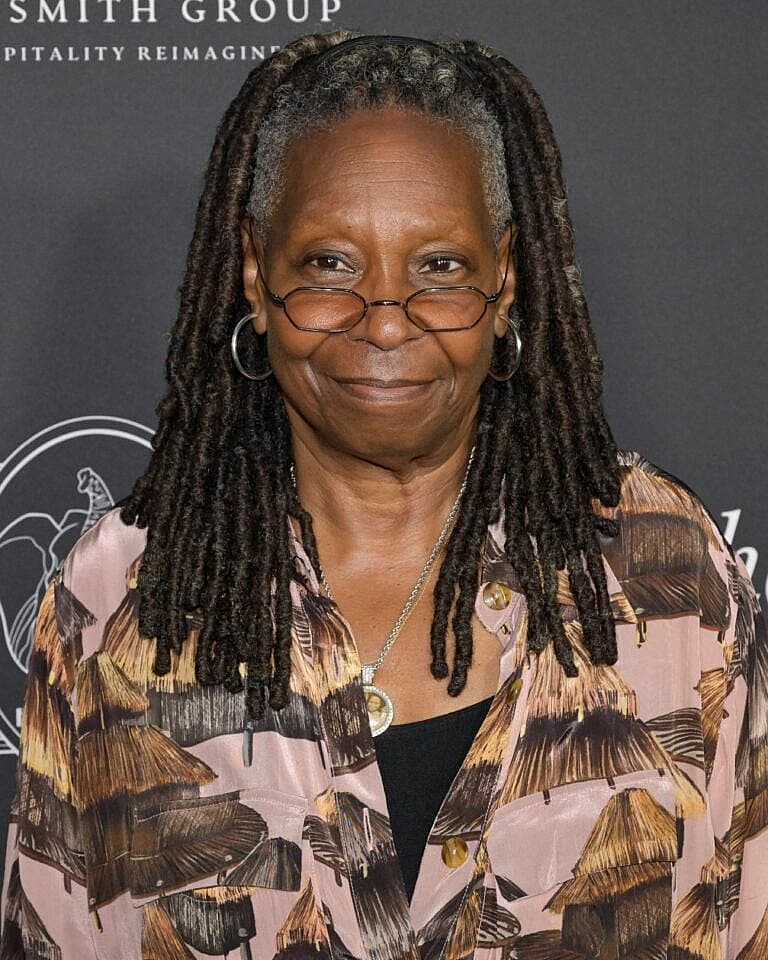 Whoopi Goldberg on the red carpet.