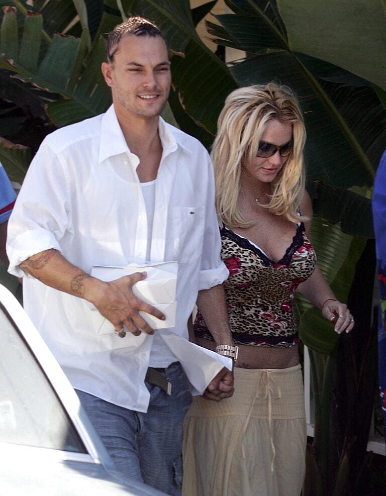 Kevin Federline e Britney Spears almoçam em Malibu