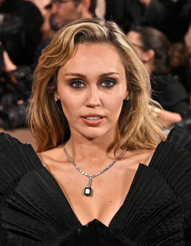 Miley Cyrus at the 83rd Annual Golden Globes