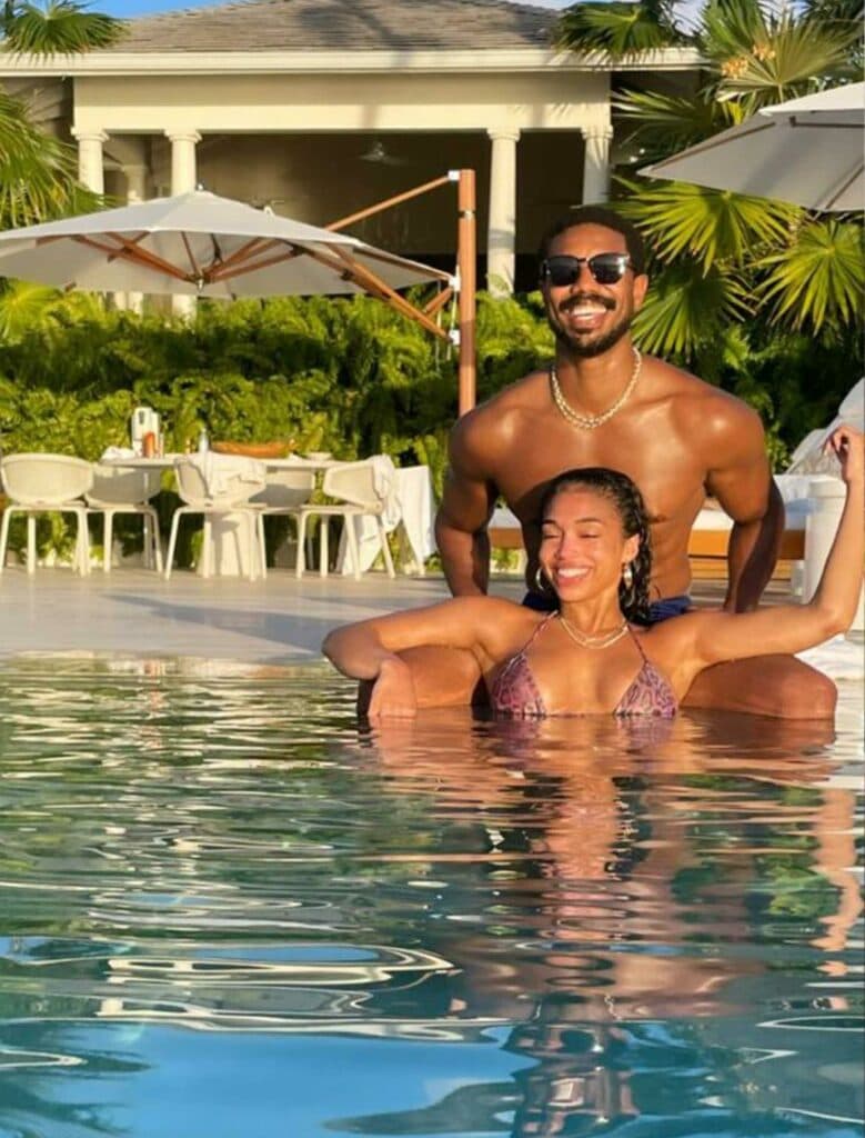 Lori Harvey and Michael B. Jordan