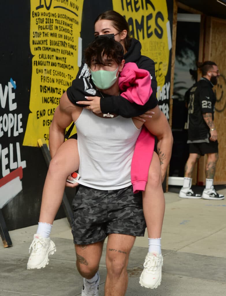 Addison Rae and boyfriend Bryce Hall Out and About