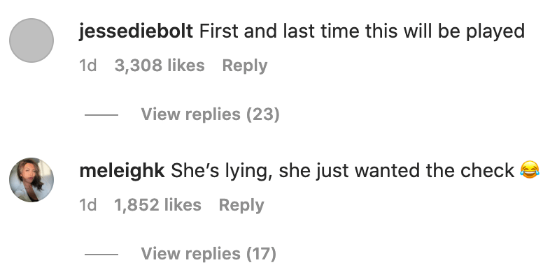 Instagram comments about Khloe Kardashian and Balenciaga controversy