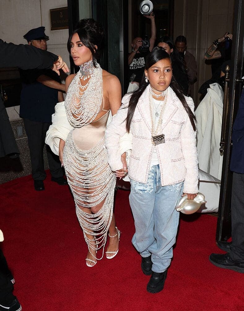 Kim Kardashian and North West