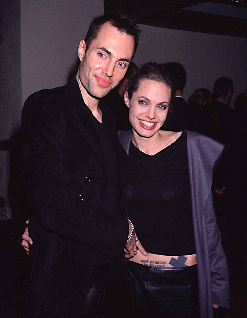 James Haven and Angelina Jolie at 'Woo' Premiere