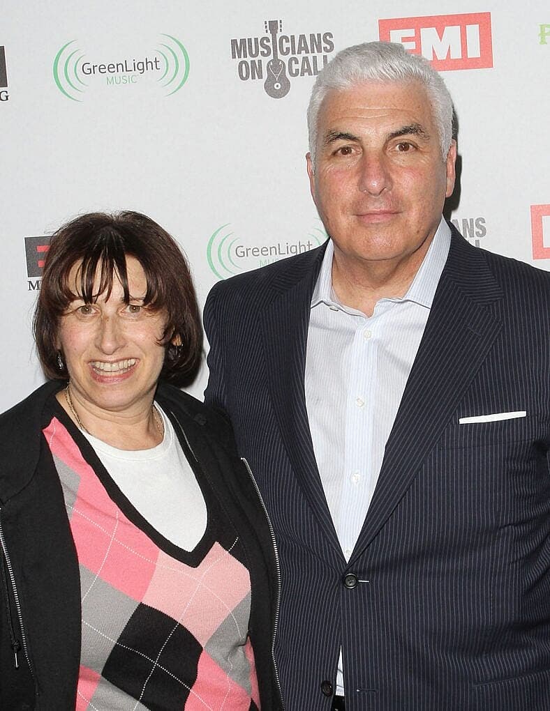 Janis Winehouse and Mitch Winehouse at EMI Music 2012 Grammy Awards Party held at Capitol Records Hollywood
