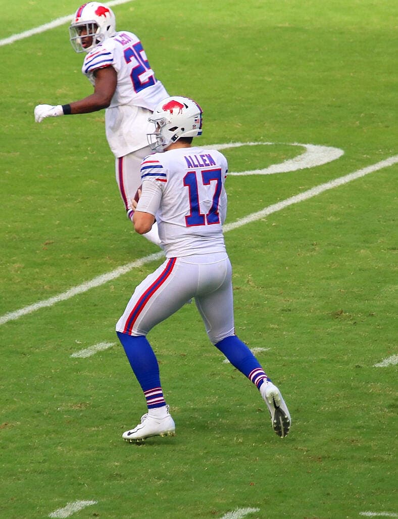 Josh Alen leads The Buffalo Bills en route to their first AFC East championship since 1995