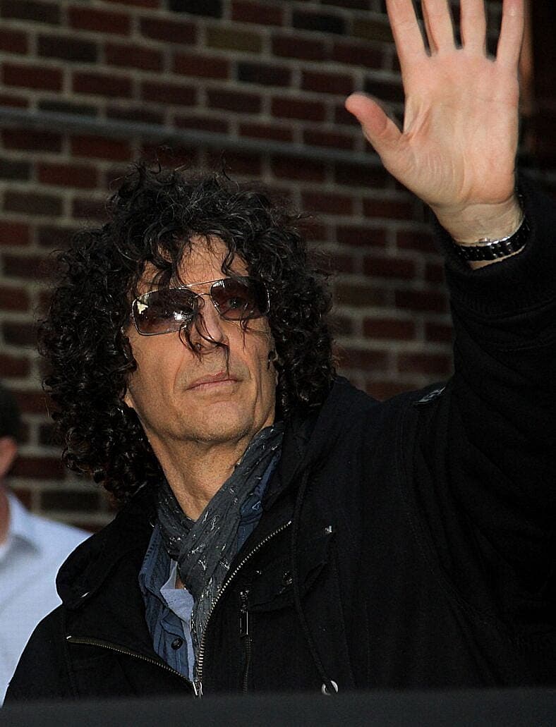Howard Stern at The Ed Sullivan Theater to appear on 'The Late Show with David Letterman'