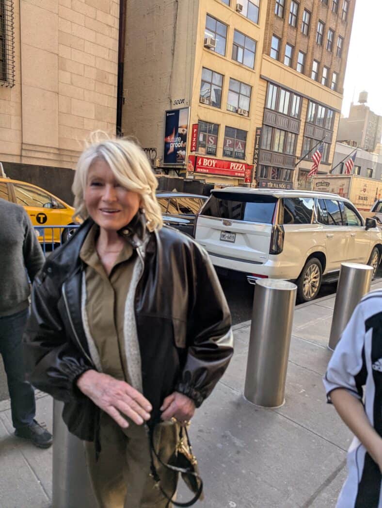 Martha Stewart seen at Madison Square Garden going to the New York Knicks game