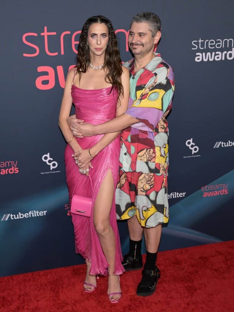 August 27, 2023, Century City, California, United States: Dave Wiskus and Yulia Skye attends the 2023 Streamy Awards. 27 Aug 2023 Pictured: August 27, 2023, Century City, California, United States: Hila Klein and Ethan Klein attend the 2023 Streamy Awards. Photo credit: ZUMAPRESS.com / MEGA TheMegaAgency.com +1 888 505 6342 (Mega Agency TagID: MEGA1023448_025.jpg) [Photo via Mega Agency]
