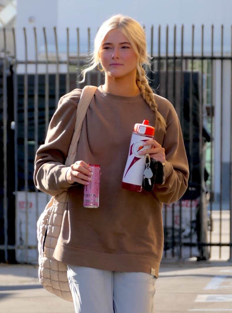 Rylee Arnold is seen arriving at the ‘Dancing With The Stars’ rehearsals