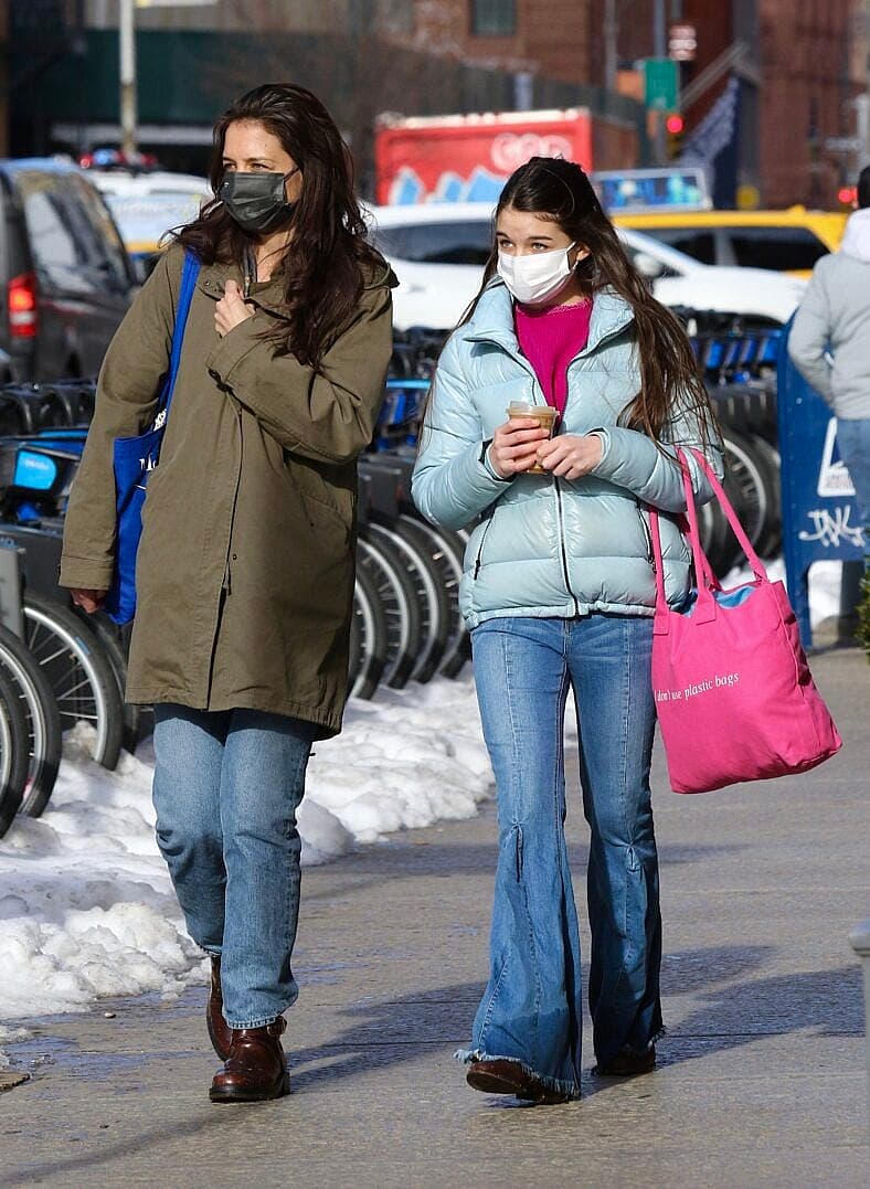 Katie Holmes and Suri Cruise are all smiles while shopping in NYC