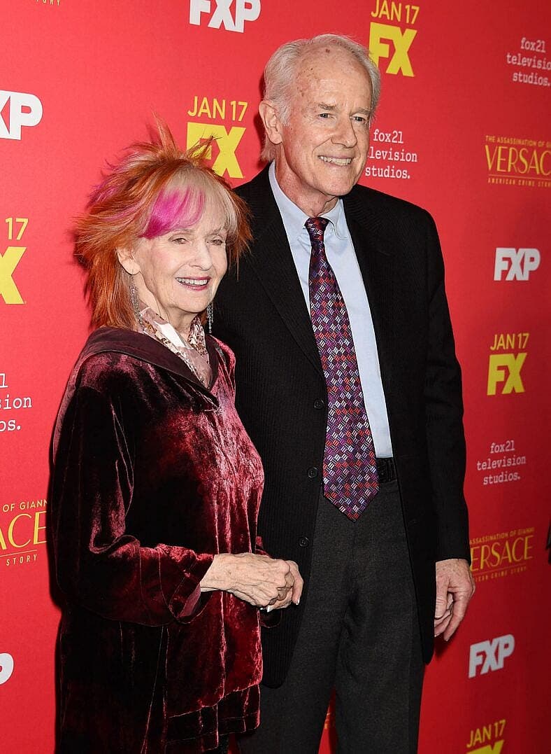 Shelley Fabares and actor Mike Farrell at Premiere Of FX's 'The Assassination Of Gianni Versace: American Crime Story'