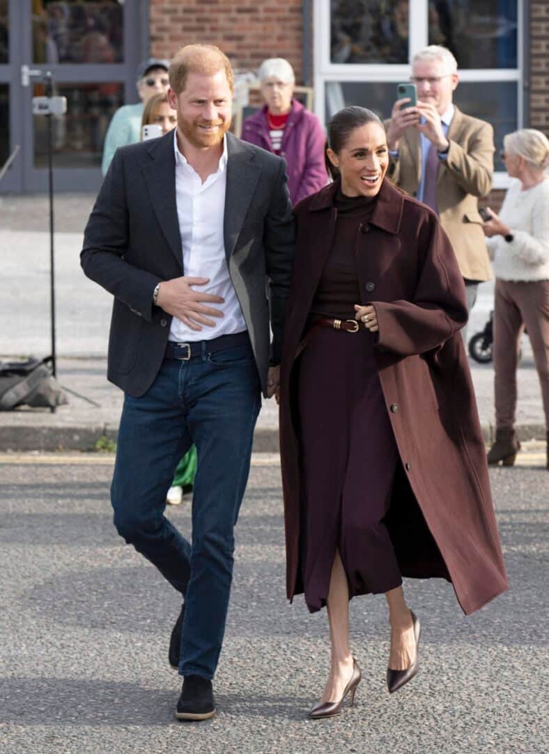 Meghan and Harry appeared to have taken off from when they left, in their first public appearance together since they have returned to the UK