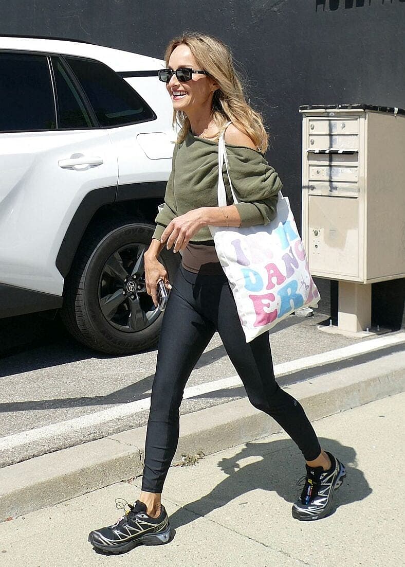 Giada De Laurentiis is seen leaving the 'Dancing With The Stars' rehearsals