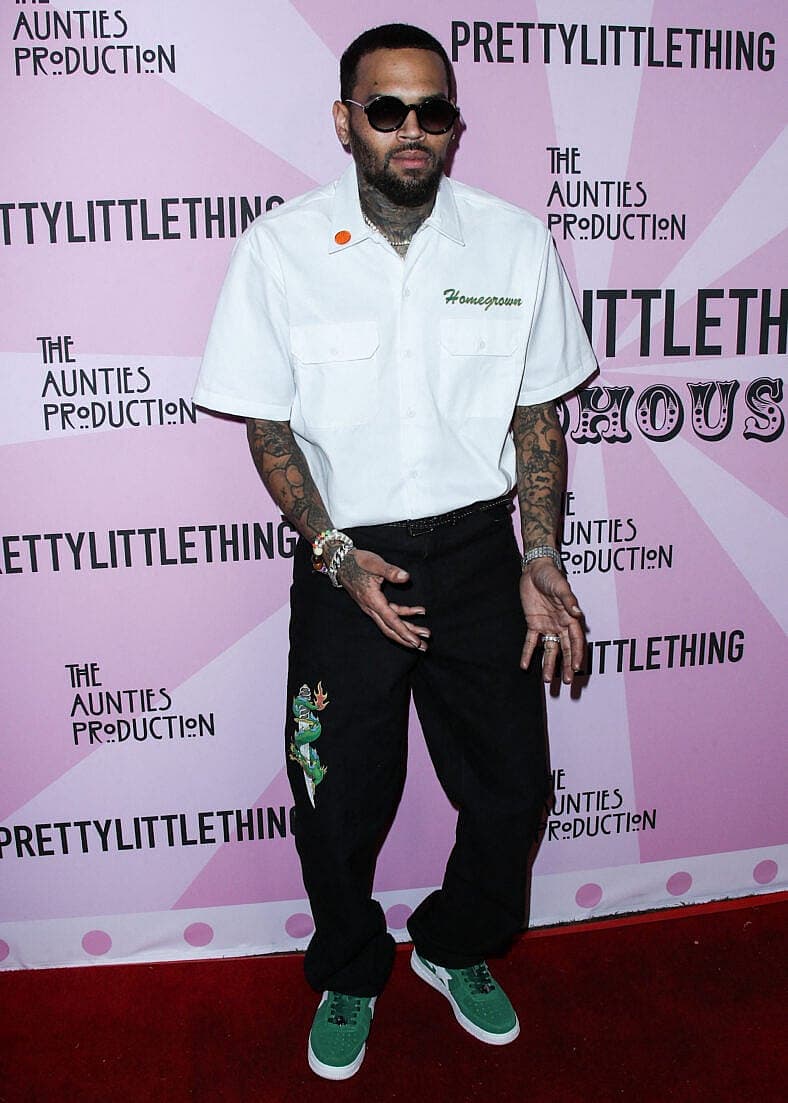 Chris Brown on the red carpet.