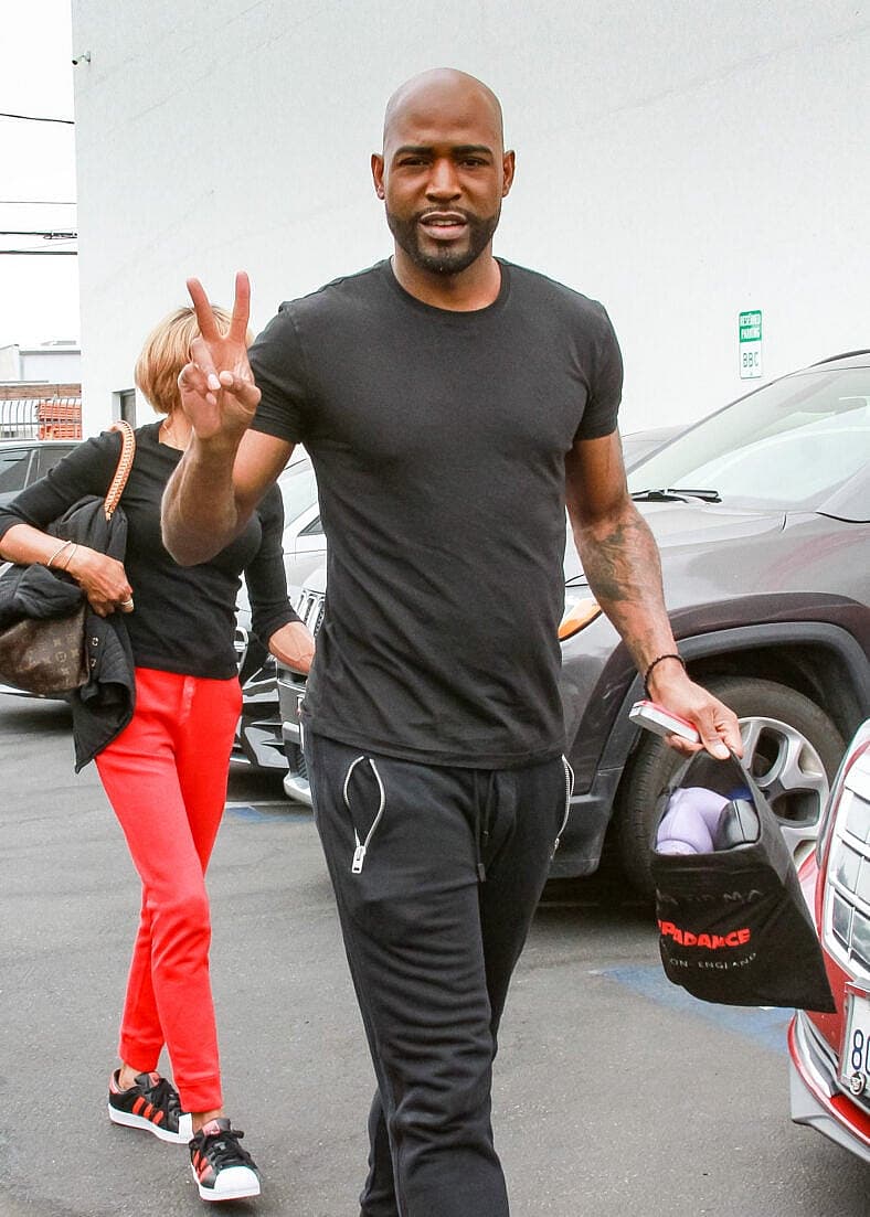 Karamo Brown  outside the 'Dancing With the Stars' studio