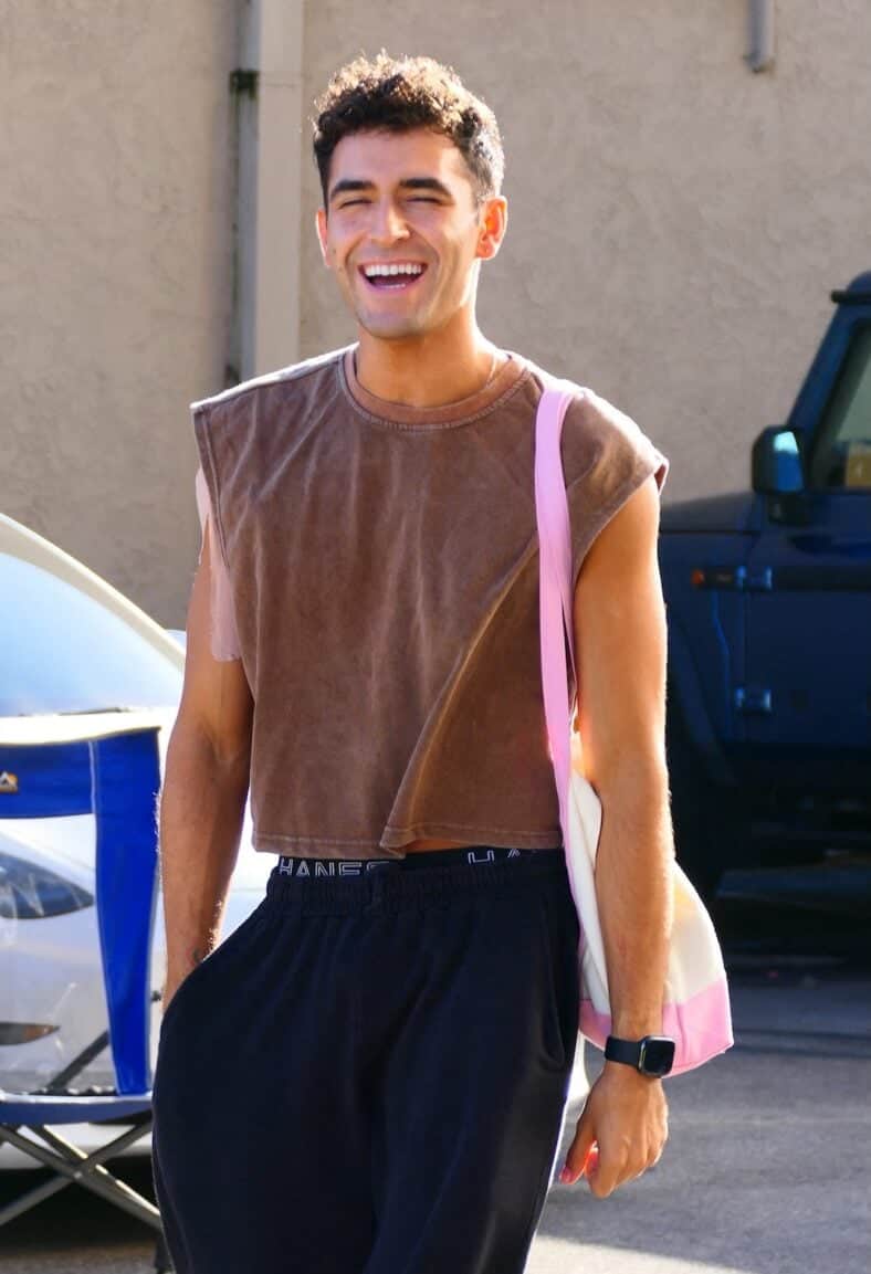 DWTS Pro Ezra Sosa Arrives To Rehearsal After Disney Night Performance