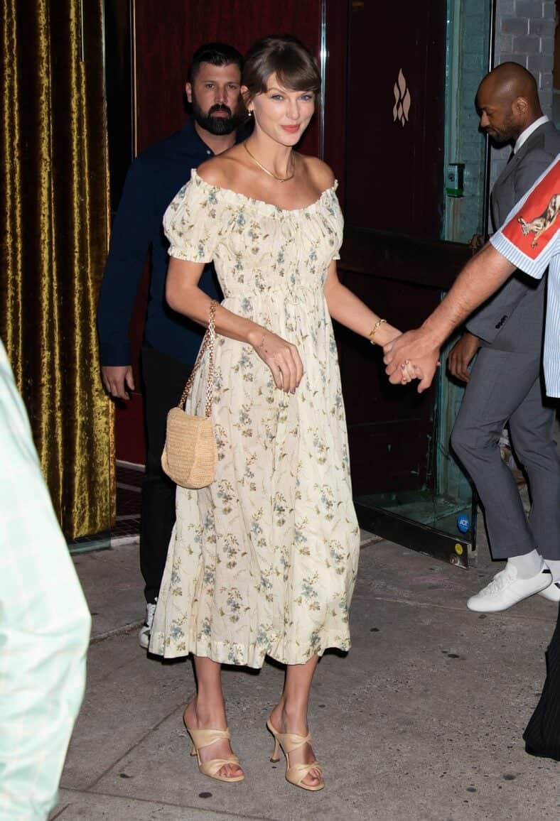 Taylor Swift and Travis Kelce Depart Or'esh Restaurant in NYC