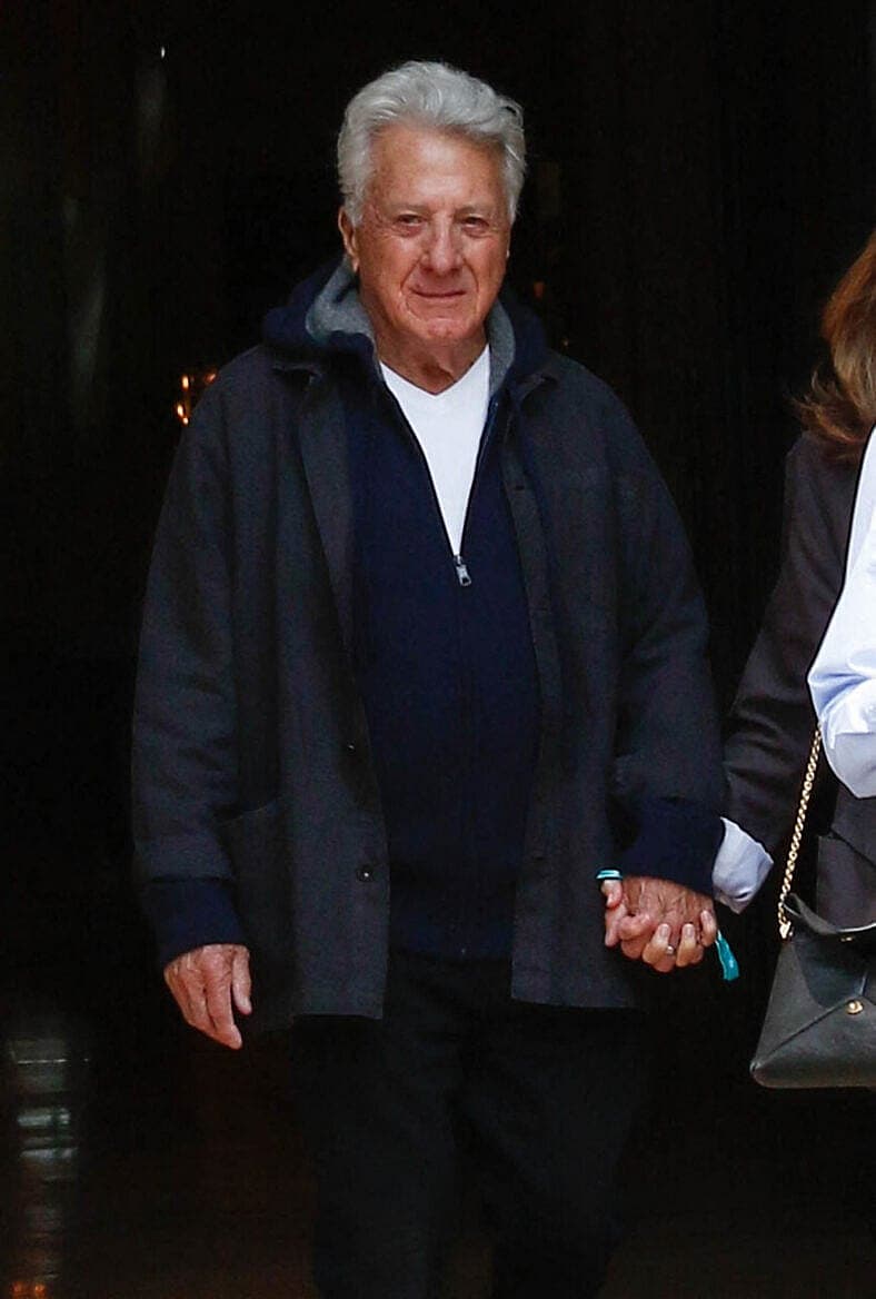 Dustin Hoffman And Lisa Hoffman attending Roland Garros final in Paris