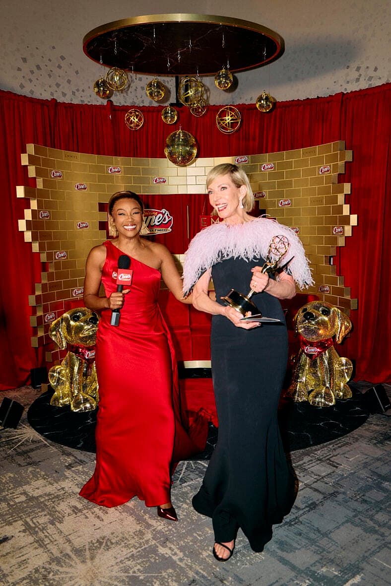 Tiffany Haddish and Allison Janey backstage at Emmys