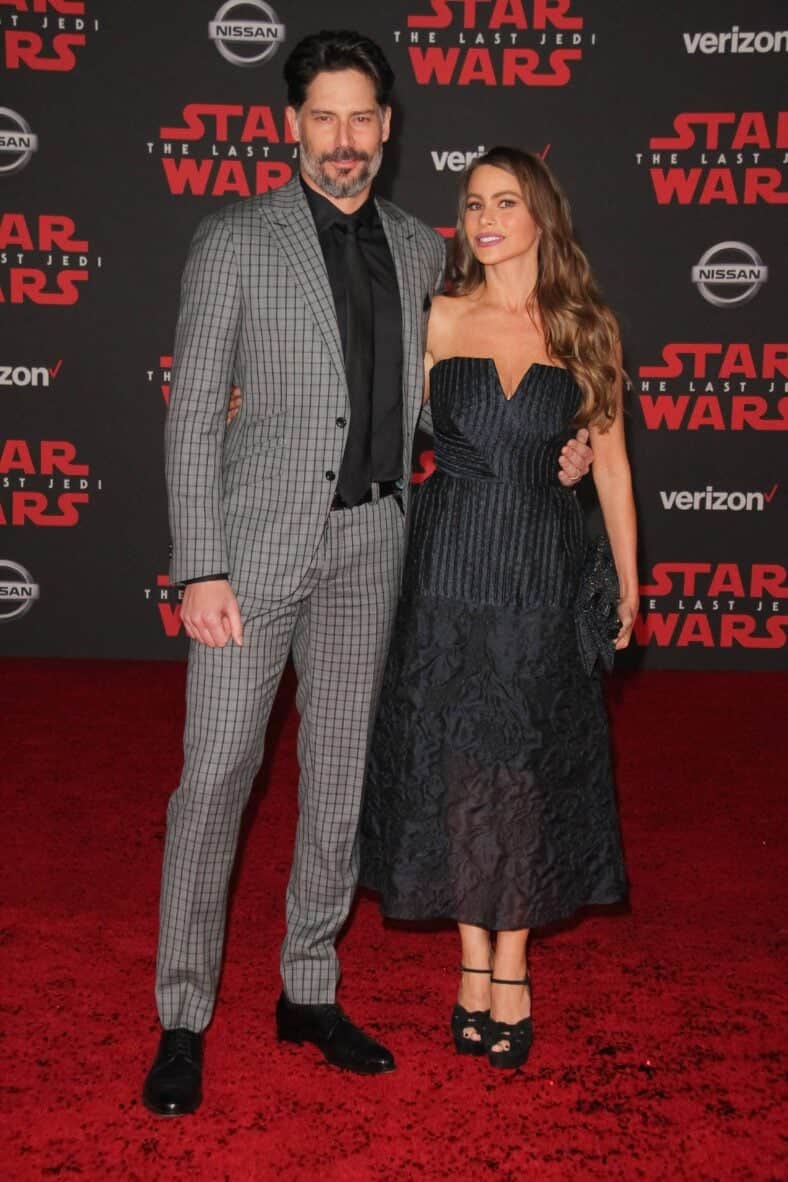 World Premiere of Lucasfilm's "Star Wars: The Last Jedi" held at the Shrine Auditorium in Los Angeles, CA, December 9, 2017. Photo by Joseph Martinez / PictureLux. 09 Dec 2017 Pictured: Joe Manganiello, Sofia Vergara at the World Premiere of Lucasfilm's "Star Wars: The Last Jedi" held at the Shrine Auditorium in Los Angeles, CA, December 9, 2017. Photo by Joseph Martinez / PictureLux. Photo credit: Joseph Martinez / PictureLux / MEGA TheMegaAgency.com sales@mega.global (Mega Agency TagID: MEGA1505376_040.jpg) [Photo via Mega Agency]