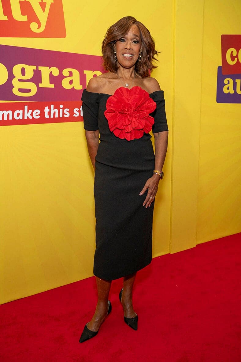 Gayle King on the red carpet