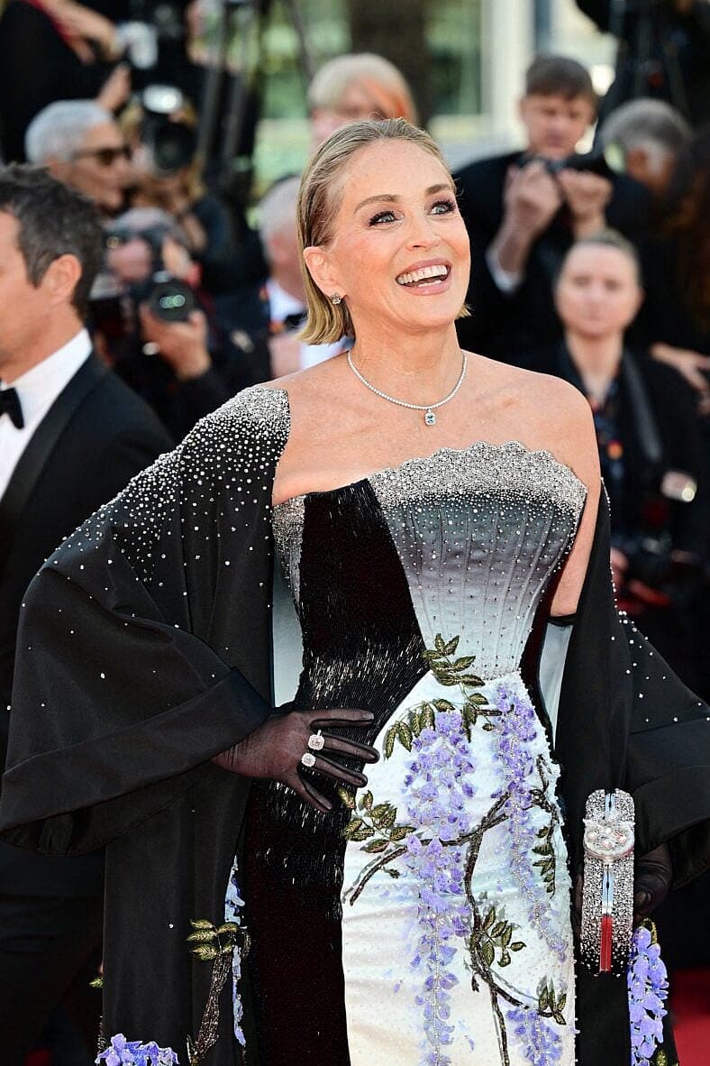 Sharon Stone on the red carpet